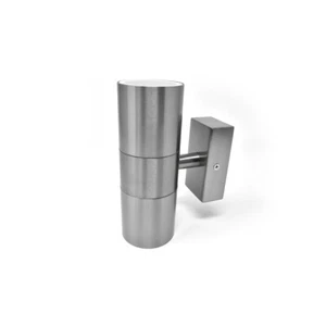 Leto Stainless Steel Up & Down Wall Light For Static Caravan Lighting - Picture 1 of 8