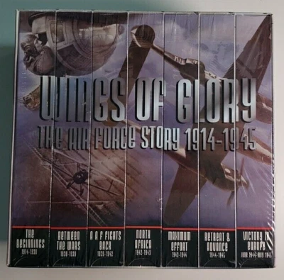 WINGS OF GLORY THE AIRFORCE STORY 1914-1945: 1996 WWII Documentary 7 VHS Box Set - Image 1 of 4