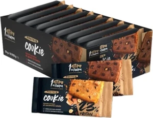 Biscotti Proteici 23% Gusto Caramello Salato 50g - Pack da 9 Confezioni - Foto 1 di 6