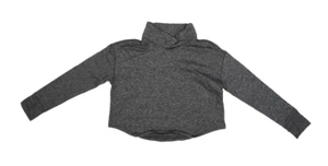 Old Navy Cozy Core Long Sleeve Funnel Neck Sweatshirt Grey Youth Girls L(10/12) - Picture 1 of 10