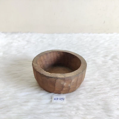 Antique Primitive Handmade Wooden Salad Bowl Original Old Home Decorative WD497 - Imagem 1 de 4