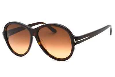 New Tom Ford Sunglasses w Soft Case - FT1033 Camryn 52F - Havana / Bronze Fade - Image 1 of 4