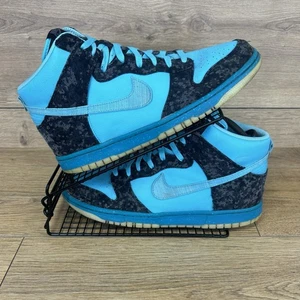 Nike Dunk Zapatos Altos Para Hombre Talla UK 10.5 Entrenadores de Monopatín Nike ID Personalizados - Imagen 1 de 10