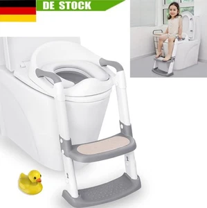 Toilettentrainer Toilettenaufsatz Kinder Toilettensitz mit Treppe WC Sitz Baby - Bild 1 von 19