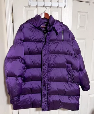 Prince Purple Rain Purple/Floral Winter Coat 3XL - Image 1 of 4