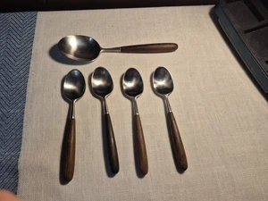 (4) Handtuch Lauffer Norwegen Palisander Edelstahl Holz SUPPENLÖFFEL & Servierlöffel - Bild 1 von 8