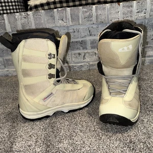 MORROW Wildflower Snowboard Boots Women's US Size 6 Cream Colored - Picture 1 of 7