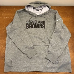 Cleveland Browns Hoodie Mens 3XL Gray NFL Pullover Dri Fit Nike - Picture 1 of 11