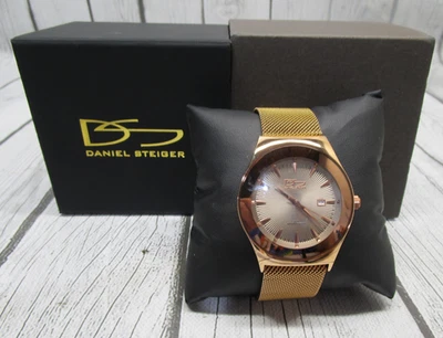 Reloj Hombre Daniel Steiger Rondo Milanés Magnético Oro Rosa - Batería NUEVA Foto 1 de 4