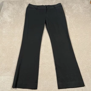 Pantaloni eleganti donna Express Columnist neri bootcut gamba svasata 12 cuciture 32" - Foto 1 di 10