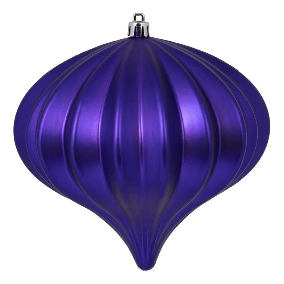 Vickerman UV Treated Onion Christmas Ornaments in Matte Purple (Set of 3) - Изображение 1 из 1