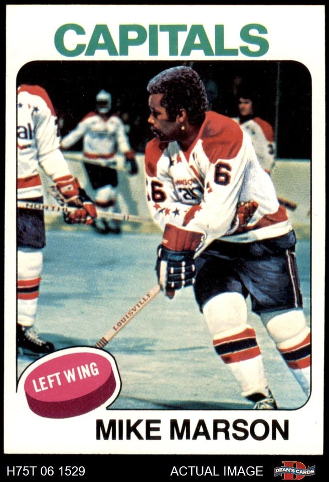 1975 Topps #43 Mike Marson  Capitals-Hockey 8 - NM/MT - Image 1 of 1