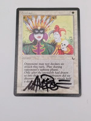 MTG ARTIST PROOF - FESTIVAL 1994 - MARK POOLE SIGNED - THE DARK  AP CARD - Image 1 of 4
