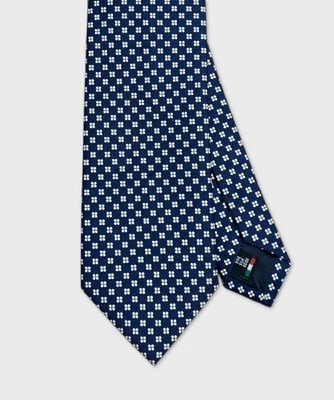 Galise cravatta tre pieghe in seta, blu notte CRAV3PS.FBN - Immagine 1 di 2