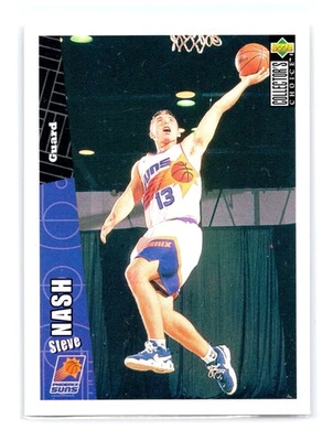 1996-97 Collector's Choice Basketball #310 Steve Nash Rookie RC Phoenix Suns - Image 1 of 2