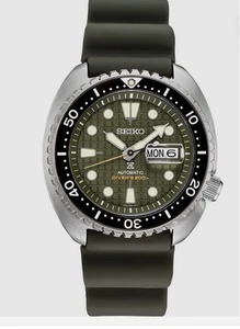 Reloj Automático Seiko SRPE05 King Turtle Diver Prospex Esfera Verde Etiquetas Caja Papel - Imagen 1 de 5