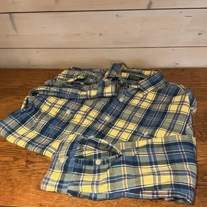 Polo Ralph Lauren Mens Medium Classic Plaid Flannel Shirt Outdoor - Picture 1 of 6