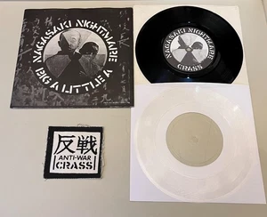 CRASS-Nagasaki Nightmare 7" Record 1980 Patch + Sheep Farming Flexi vtg punk - Bild 1 von 4