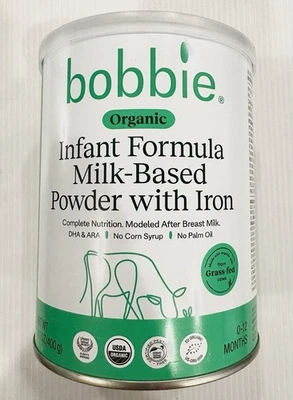 bobbie Organic Infant Formula Milk-Based Powder w/ Iron, DHA, ARA, Vitamin D NEW - Image 1 of 4