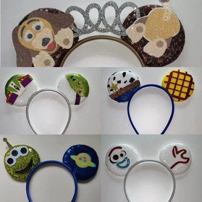 DISNEY INSPIRED Toy Story Characters Disney headband Mickey Mouse boys ears without bow Pixar