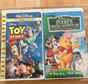 2 Disney VHS movies - Toy Story Special Edition and Poo's grand adventure $5  - Picture 1 of 5