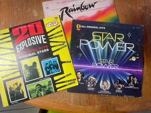 K-Tel LP LOT Star Power, 20 Explosive Hits, Rainbow OVER 50 Tracks VG - Picture 1 of 10