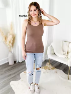 Zenana Rib Knit Racerback - Picture 1 of 2