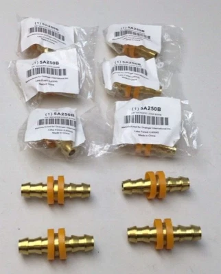 Grainger 5A250B Mender Lock Barb Brass 3/8" X 3/8" 250 Max PSI (Pack of 10) - Image 1 of 4