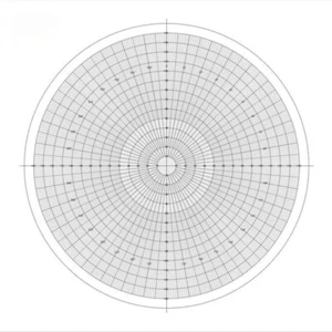 Optical Comparator Chart for Mitutoyo 512075 Profile Projector Overlay Chart - Picture 1 of 1
