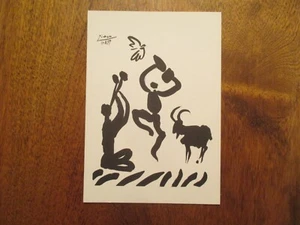 Cartolina d'arte Pablo Picasso Edizioni Combat pour la paix formato continentale - Foto 1 di 2