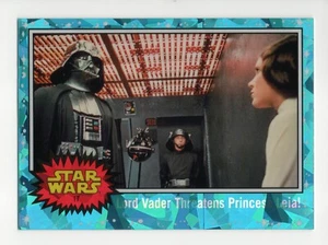 2022 Star Wars Chrome Sapphire Edition #17 Lord Vader Threatens Princess Leia! - Foto 1 di 2