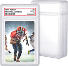 Trading Cards Protector Case Acrylic Clear Baseball Card Holders with Label Posi