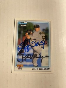 Pittsburgh Pirates TYLER WALDRON Signed Card