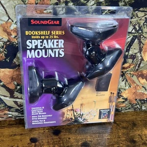 SoundGear Bookshelf Series Speaker Mounts Universal Surround Holds 25 lbs NEW - Picture 1 of 5