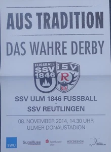 Cartel de juego 14/15 OL SSV Ulm 1846 - SSV Reutlingen - Imagen 1 de 1