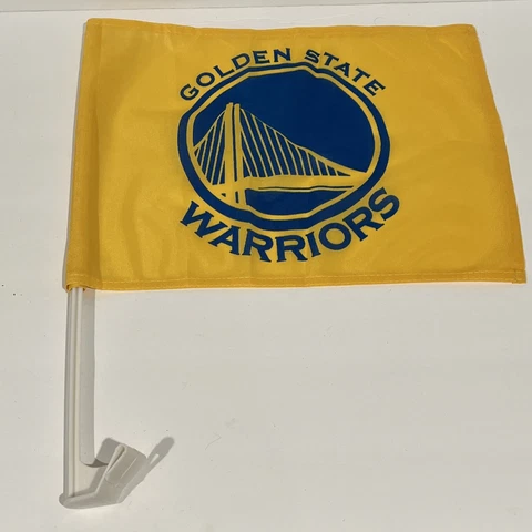 NEW Golden State Warriors CAR FLAG Yellow NBA Cover