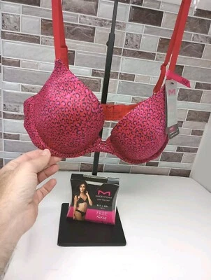Sujetador push up Maidenform 36B Love the Lift Demi alambre 09729 Q1T con tanga nuevo con etiquetas Foto 1 de 4