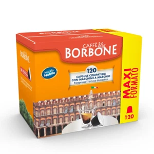 CAFFE' BORBONE CAPSULE COMP. NESPRESSO MISCELA NOBILE (BLU) 120PZ - Bild 1 von 8