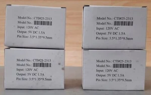 Qty 4 Cable Technologies International AC/DC Adapter CYUS15-050150D P/N 25-2313 - Picture 1 of 10