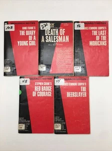 Lot of 5 Monarch Notes - Picture 1 of 10