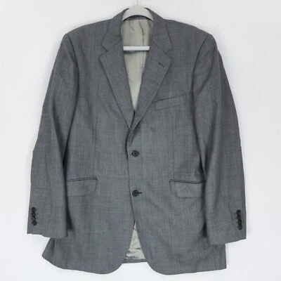 Aquascutum Jacket Mens 42R Gray Wool Two Button Blazer Suit Sport Coat Career - Image 1 of 4