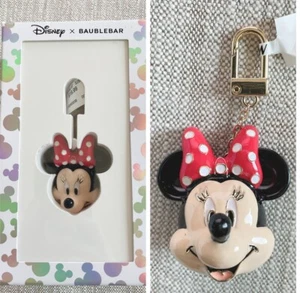 Baublebar x Disney 3D Minnie Mouse Head Bag Charm Key Chain, NIB - Picture 1 of 10