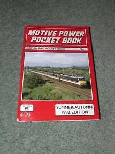 Platform 5 1992 ABC BR Diesel Loco Motive Power Pocket Book Class 37 47 86 20 50 - Picture 1 of 3