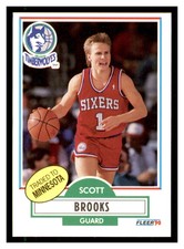 1990 Fleer #140 SCOTT BROOKS Minnesota Timberwolves ~C6L