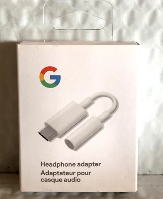 Genuine Google - USB-C-to-3.5mm Audio Adapter - White  NEW!! - Image 1 of 4