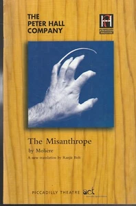 THEATRE / SHOW , PROGRAM ,THE MISANTHROPE , MOLIERE , PICCADILLY THEATRE - Bild 1 von 1