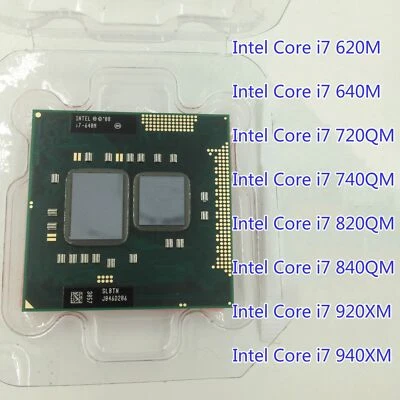Intel Core i7 620M i7 640M i7 720QM i7 740QM i7 820QM i7 840QM i7 920XM i7 940XM - Image 1 of 4