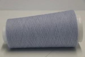 H38 (120€/kg) 100g ANGORA / SUPERFINE WOOL HELLBLAU (28) Zwirn Wolle Strick - Bild 1 von 1