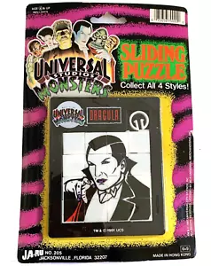 Universal Studios JA-RU Monster Sliding Puzzle DRACULA Unopened, Dated 1991 - Picture 1 of 2