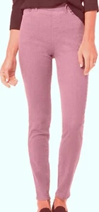 Denim & Co Rose Blush Capri Stretch Jeggings Size XXS NIP - Picture 1 of 2